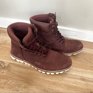 Timberland Womens Brookton Classic Boots Size 6.5 Maroon‎